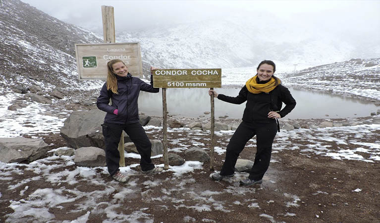 climbing chimborazo volcano