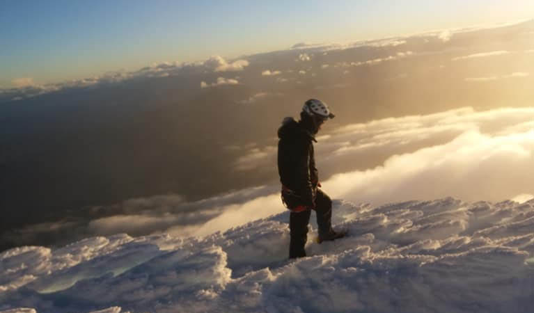 climbing chimborazo volcano